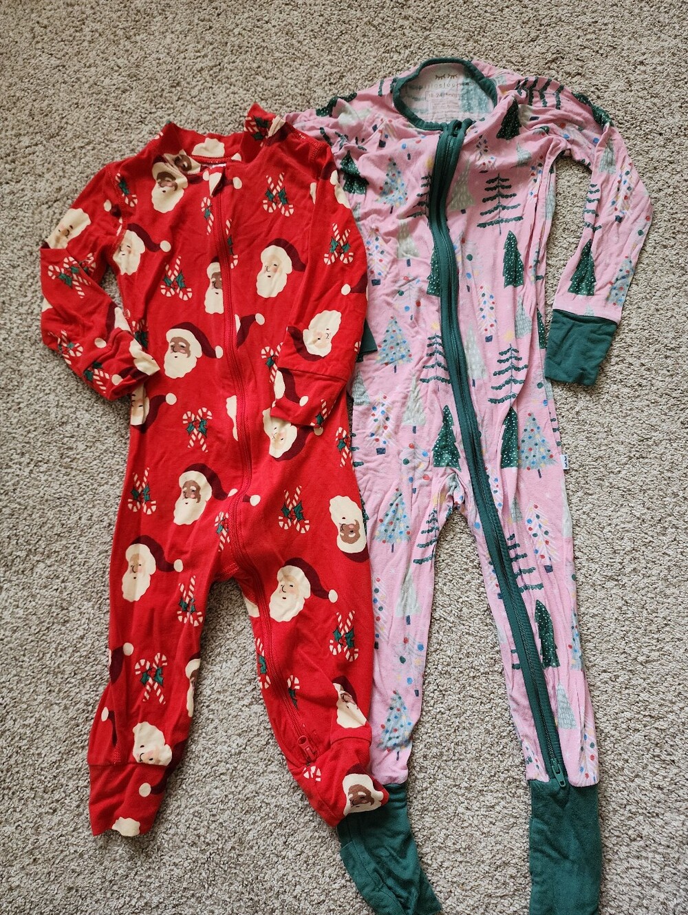 Bundle Little Sleepies/Hannah Andersson Holiday Size 18-24 Months